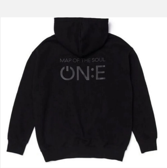 Brand New BTS Map Of The Soul ON:E Zip-Up Hoody Black size L - Picture 6 of 9